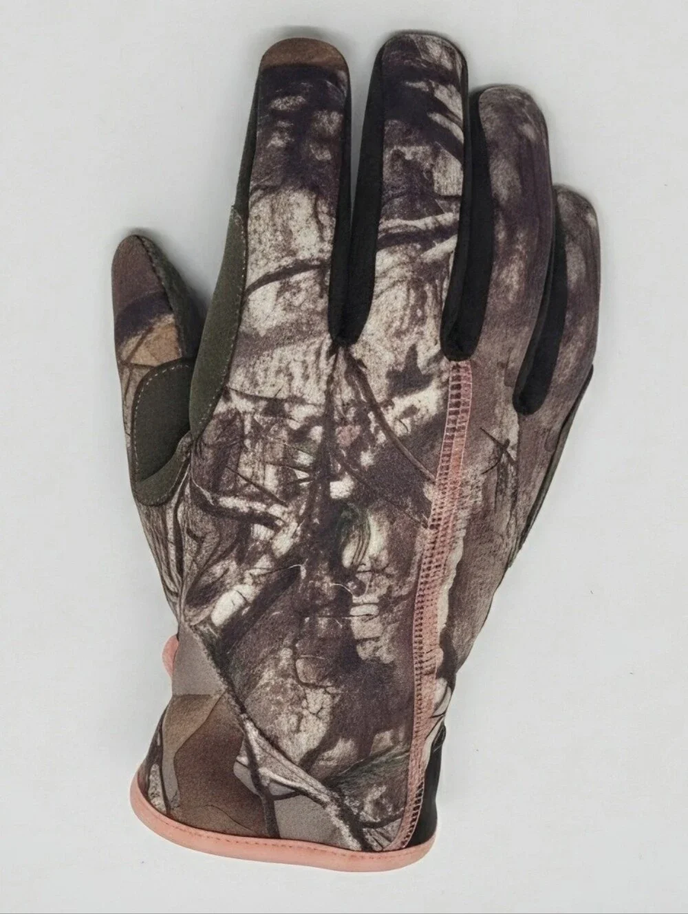 Huntworth Camo Women's Gloves MLWith Pink Fur Inside